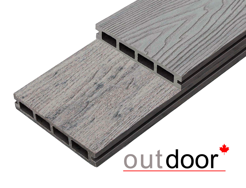 Террасная доска ДПК Outdoor 3D 150*25*500 мм. HAVANA/ARIZONA GREY серая микс