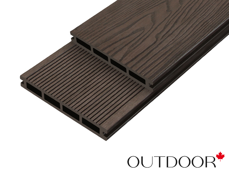 Террасная доска ДПК Outdoor 3D 150*20*4000 мм. HAVANA/вельвет мореный дуб