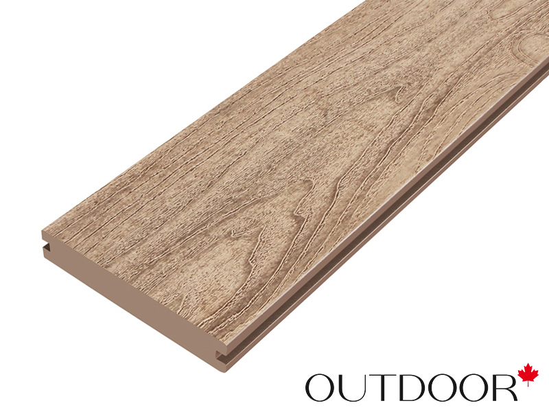 Террасная доска ДПК Outdoor 3D 140*25*3000 мм. полнотелая NEVADA/CALIFORNIA дуб