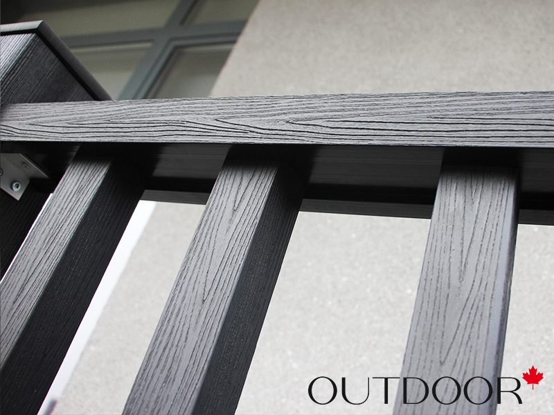 Ограждение из ДПК Outdoor "Классик" 1000*1000 мм. 3D STORM BLACK