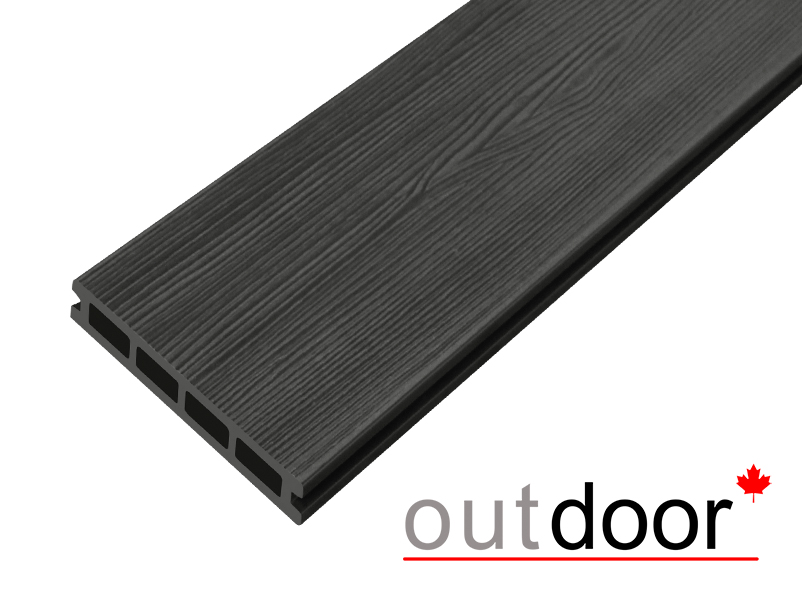 Террасная доска ДПК Outdoor 3D 150*25*4000 мм. STORM/вельвет черная
