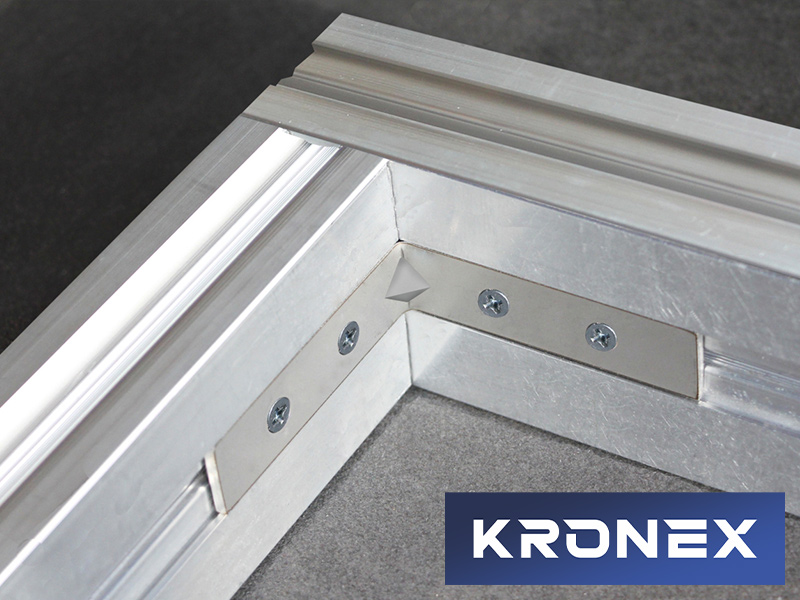 Соединитель KRONEX угловой для лаг KRONEX (полка 75х20) (упак/10 шт)