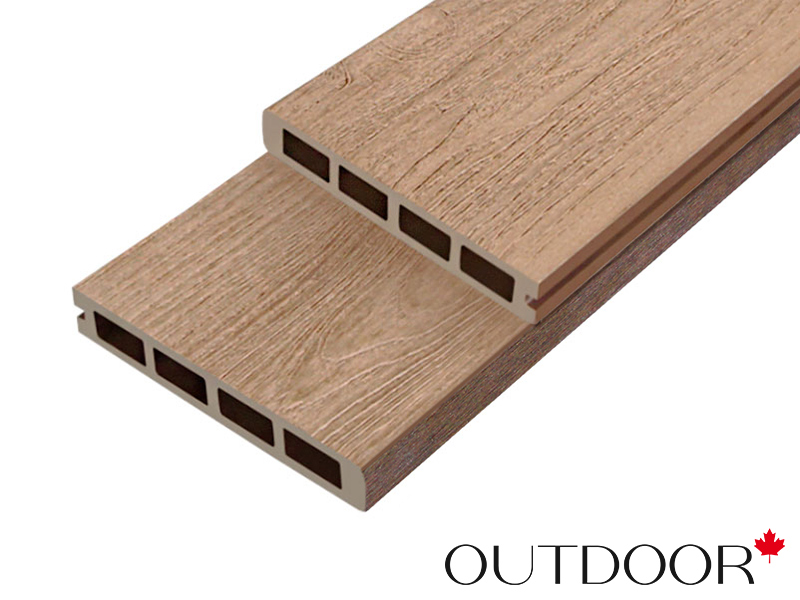 Террасная доска ДПК Outdoor 3D 150*25*4000 мм. завершающая NEVADA/CALIFORNIA  дуб