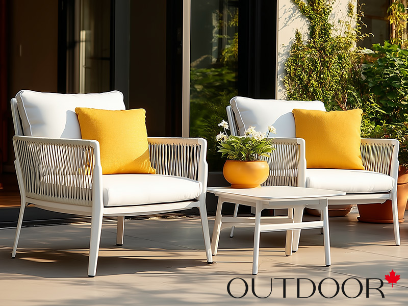 Комплект мебели кофейный OUTDOOR Тоскана (2 кресла, кофейный стол), латте, уцен.