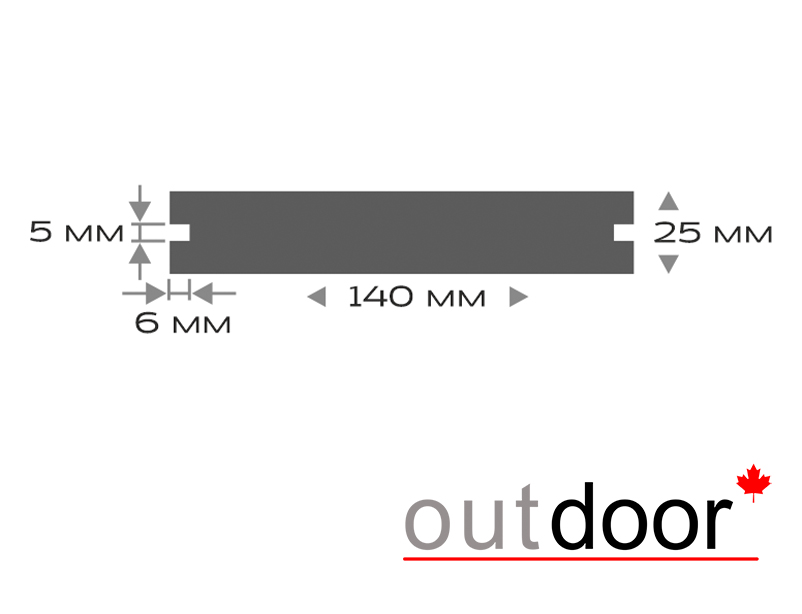 Террасная доска ДПК Outdoor 3D 140*25*3000 мм. полнотелая NEVADA/CALIFORNIA BROWN коричневая микс