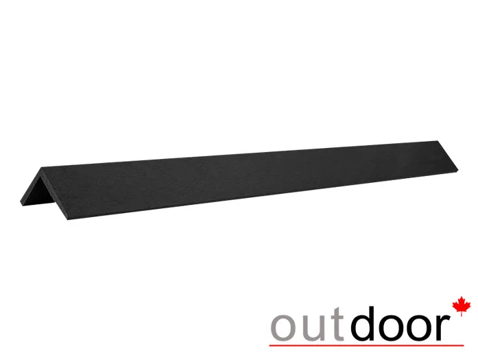 Угол завершающий ДПК Outdoor 53*53*2900 мм. шлифованный STORM/OLD WOOD BLACK черный