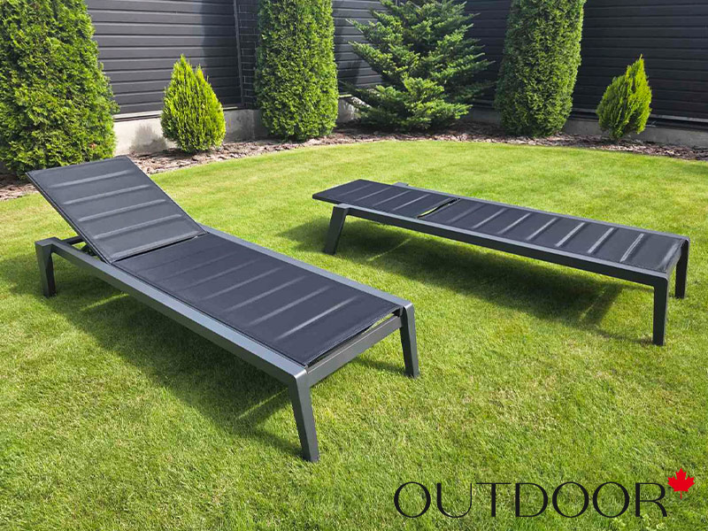 Шезлонг OUTDOOR Борнео, графит