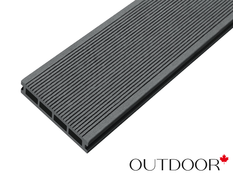 Террасная доска ДПК Outdoor 3D 150*25*3000 мм. STORM/вельвет графит микс