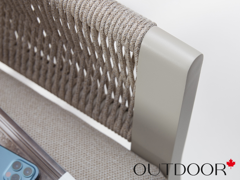 Комплект мебели OUTDOOR Женева (3-местный диван, 2 кресла, кофейный стол), шампань