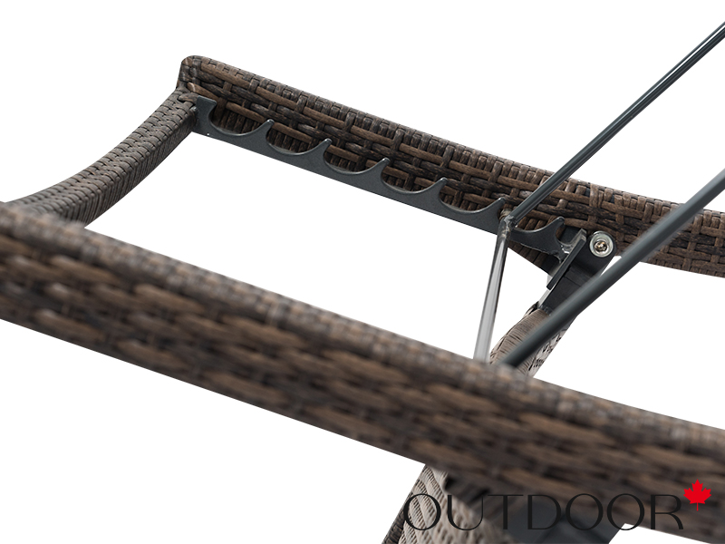 Шезлонг из ротанга OUTDOOR Палермо, коричневый