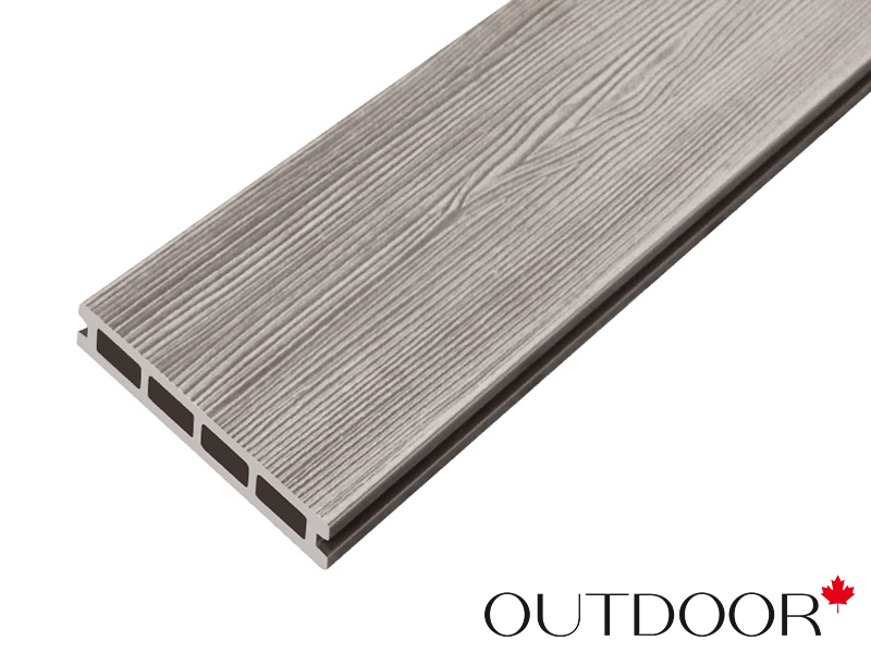 Террасная доска ДПК Outdoor 3D 150*25*3000 мм. STORM/вельвет серый микс холодный