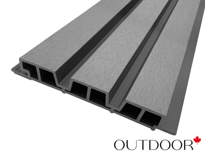 Панель универсальная ДПК Outdoor 3D 233.5*32*4000 мм. шлифованная серая