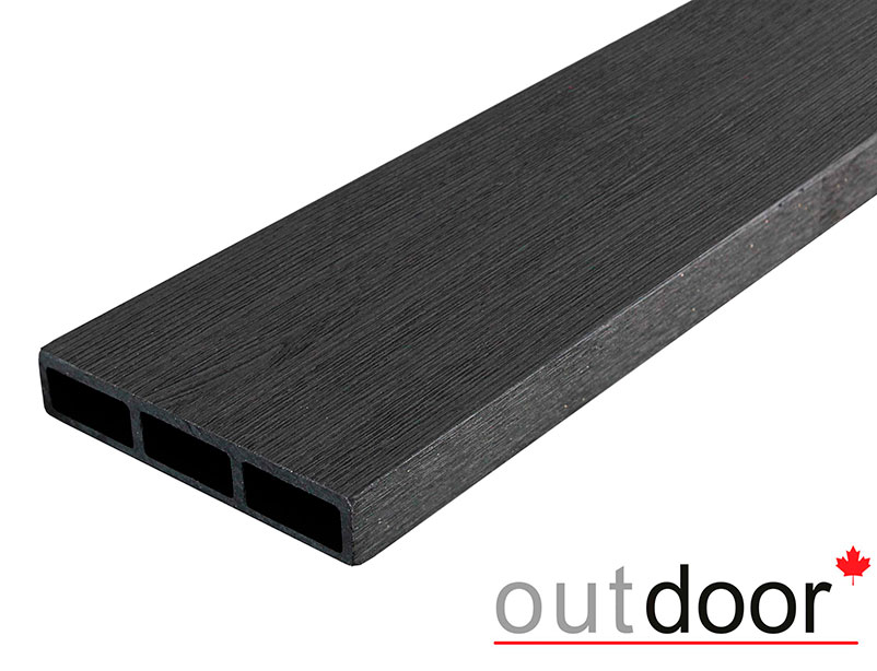 Доска заборная ДПК Outdoor 115*22*500 мм. STORM BLACK черная
