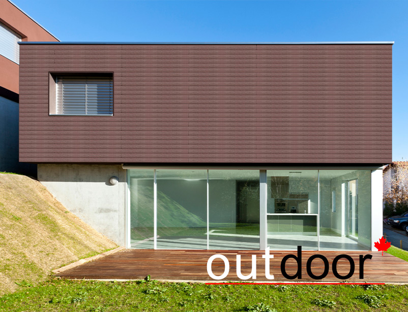 Доска ДПК Outdoor 130*9*3000 мм. полнотелая STORM BROWN коричневая микс