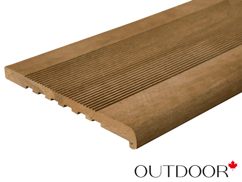 Ступень ДПК Outdoor 348*23*3000 мм полнотелая дуб