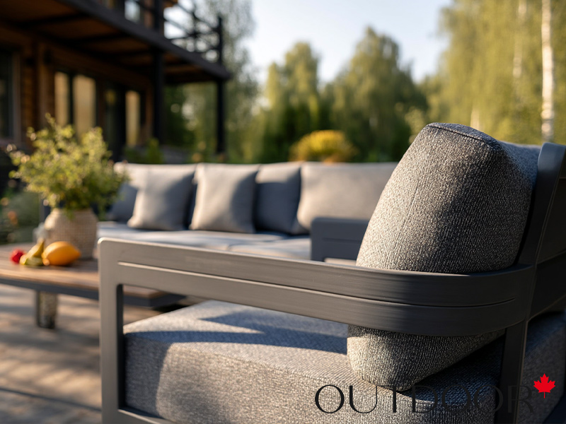 Комплект мебели OUTDOOR Бруклин (3-местный диван, 2 кресла, стол), серый пепел