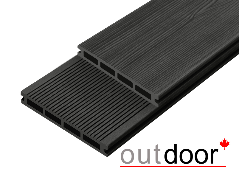 Террасная доска ДПК Outdoor 3D 150*25*500 мм STORM/вельвет черная