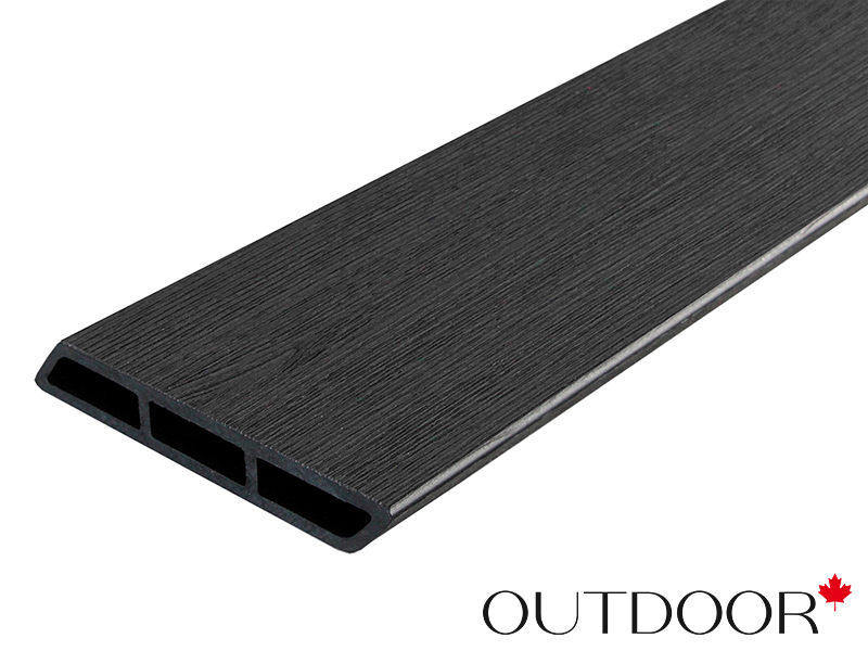 Доска Ромбус ДПК Outdoor 122*22*4000 мм. STORM BLACK черная