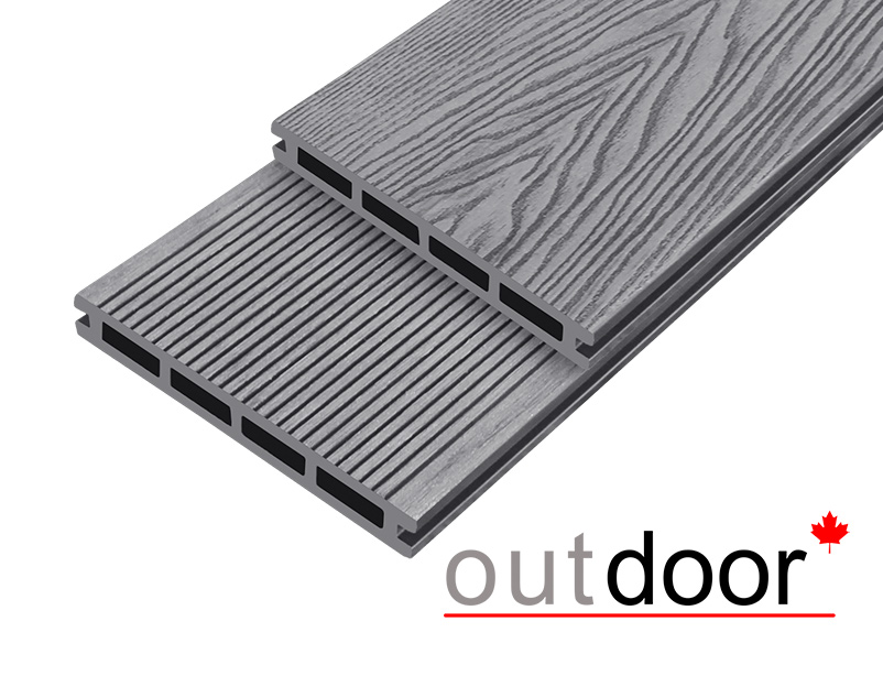Террасная доска ДПК Outdoor 3D 150*20*3000 мм. HAVANA/вельвет серая ...
