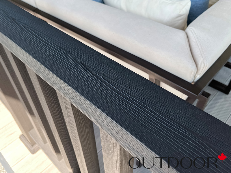 Ограждение из ДПК Outdoor "Классик" 1000*1000 мм. 3D STORM BLACK