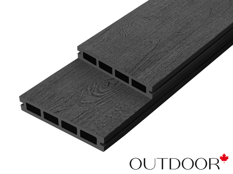 Террасная доска ДПК Outdoor 3D 150*25*4000 мм. NEVADA/CALIFORNIA черная