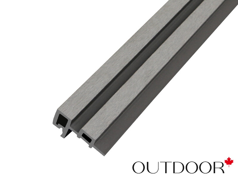 Угловой элемент для панели ДПК Outdoor 85*55*4000 мм. шлифованный серый