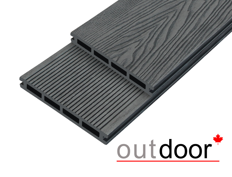 Террасная доска ДПК Outdoor 3D 150*20*1000 мм. HAVANA/вельвет графит