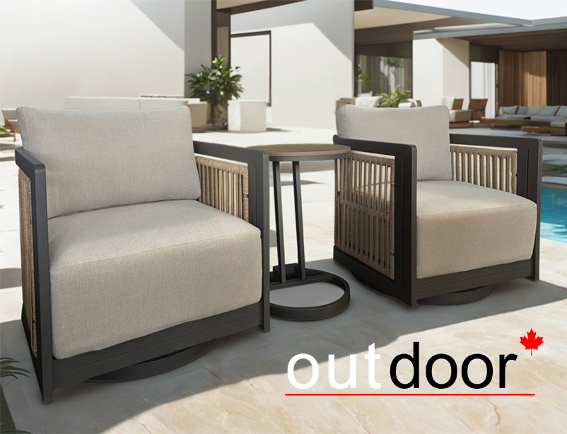 Комплект мебели кофейный OUTDOOR Верона (2 кресла, кофейный стол), капучино-графит