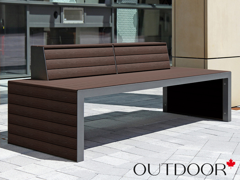 Универсальный профиль ДПК Outdoor 80*20*4000 мм. полнотелый STORM коричневый микс