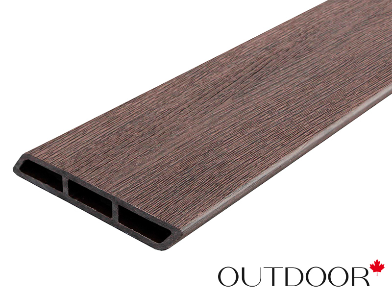 Доска Ромбус ДПК Outdoor 122*22*4000 мм. STORM BROWN коричневая микс