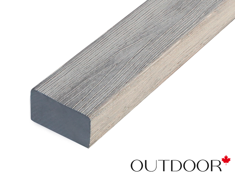 Универсальный профиль ДПК Outdoor 57*32*4000 мм. полнотелый STORM серый микс