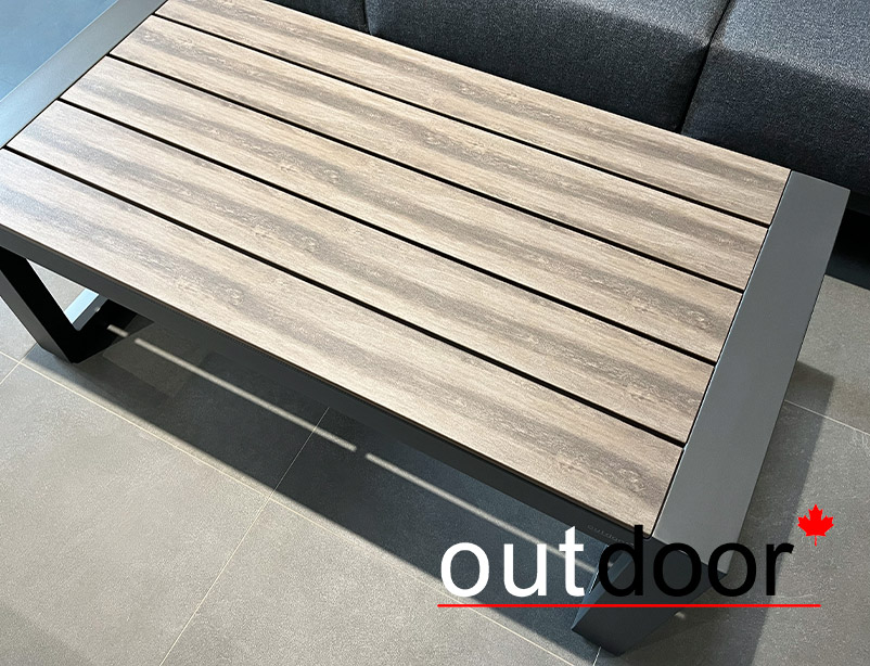 Комплект мебели OUTDOOR Денвер (3-местный диван, 2 кресла, стол), графит