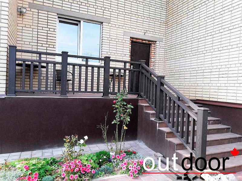 Ограждения крыльца из ДПК Outdoor