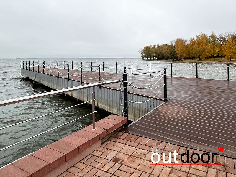 Пирс на Заславском водохранилище