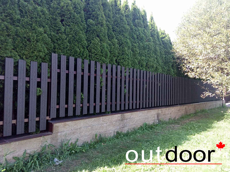 Забор и ворота из доски ДПК бренда Outdoor