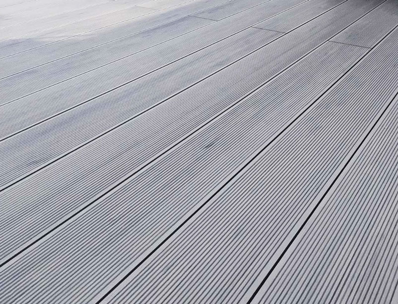 Террасная доска ДПК Outdoor 150*25*4000 мм. вельвет/шлифованная серая микс